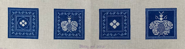 Coaster: Napoleon's Bee Wedgewod & White