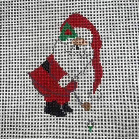 Santa Golfing