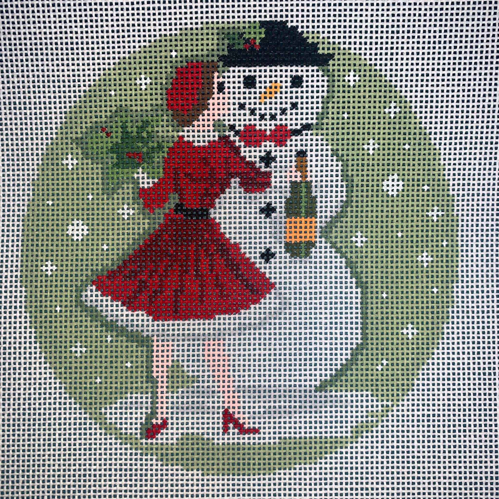 Betty Bubbles #3  - with Snowman and downloadable stitch guide