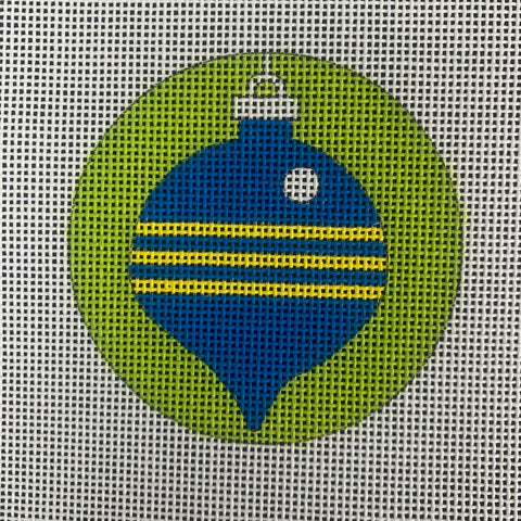 Ornament - 3" Round Ornament blue