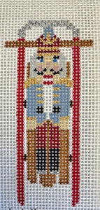 Sled with Blue Nutcracker