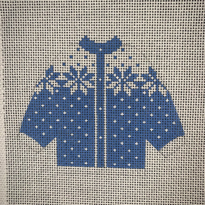 Sweater: Blue Snowflake
