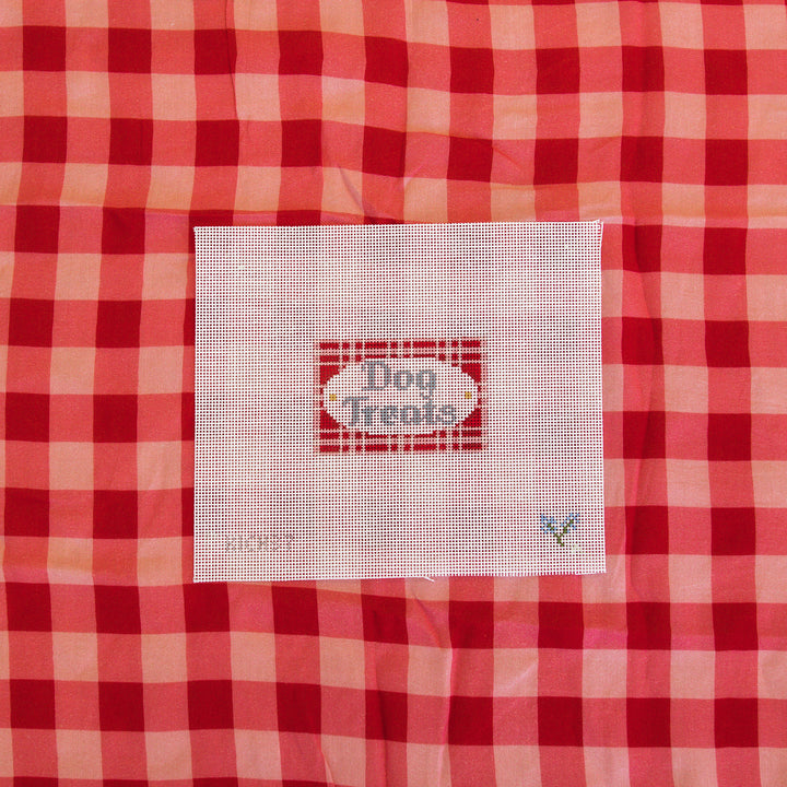 Pink/Red Plaid - Dog Treats