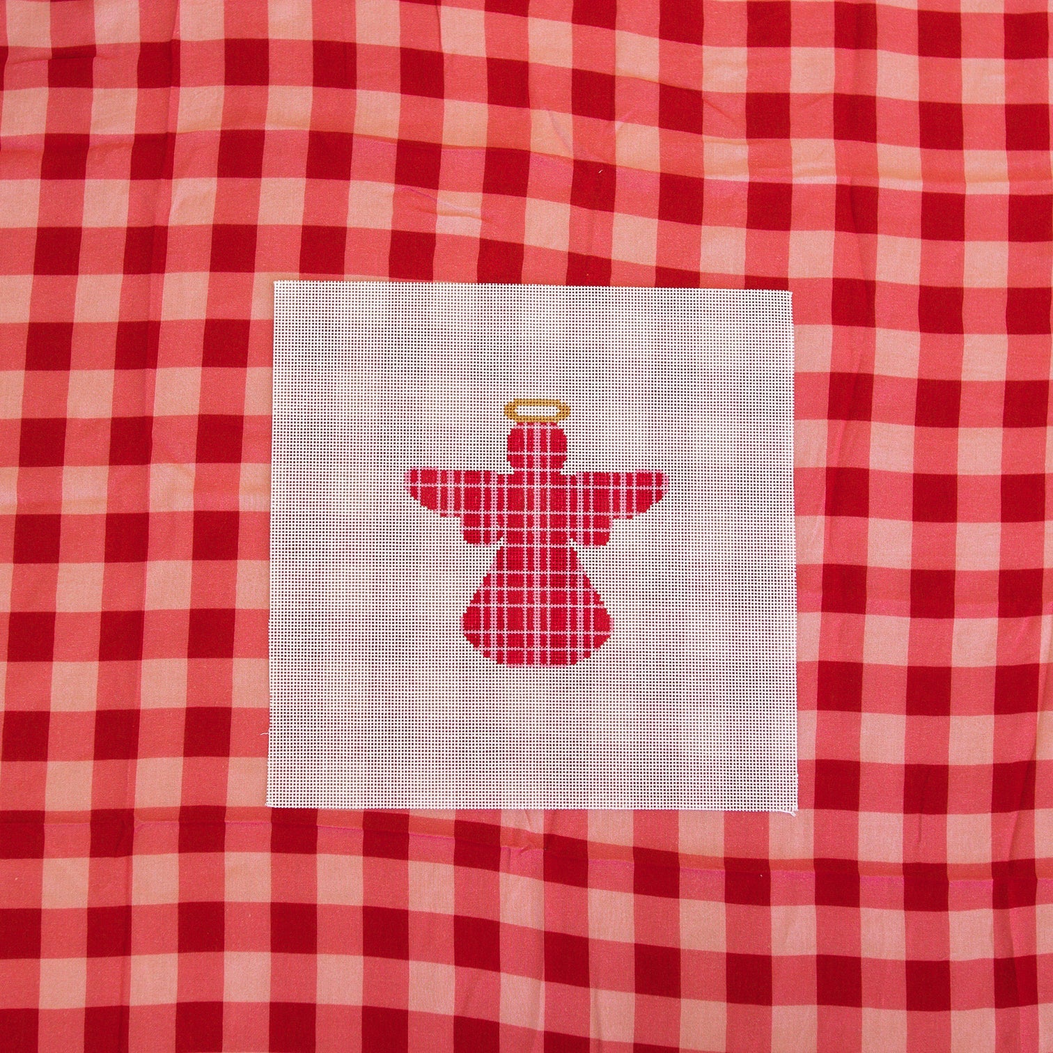 Pink/Red Plaid - Angel