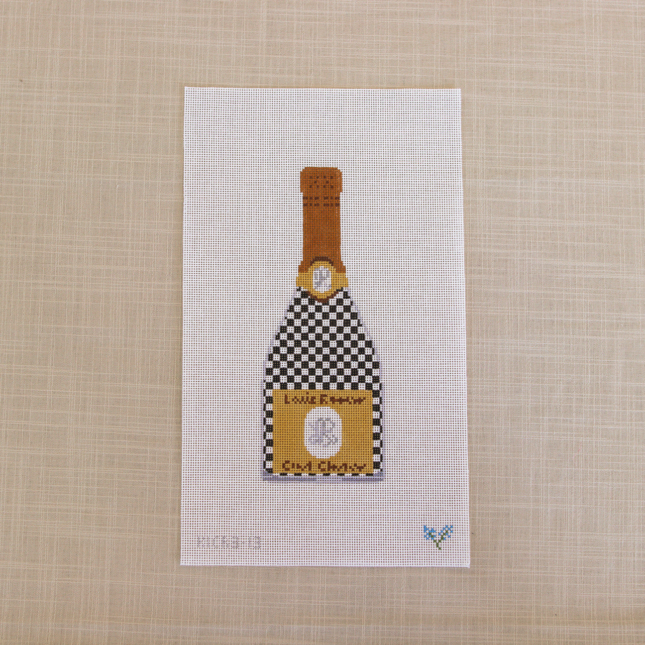 Champagne - Black Check - 13 Mesh