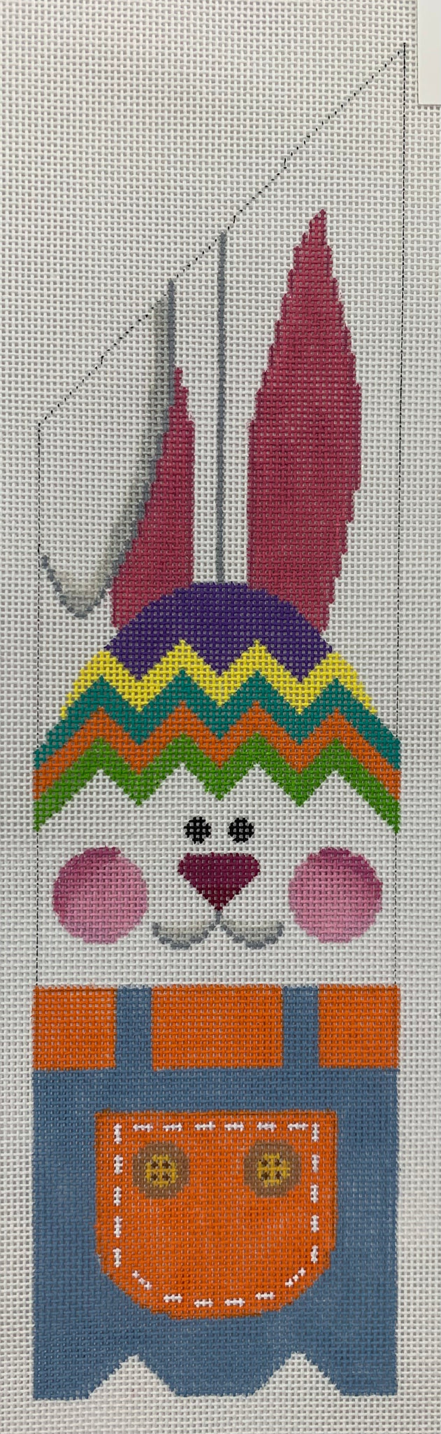 Picket Fence Left Side Bunny Family Arts Needlework Shop