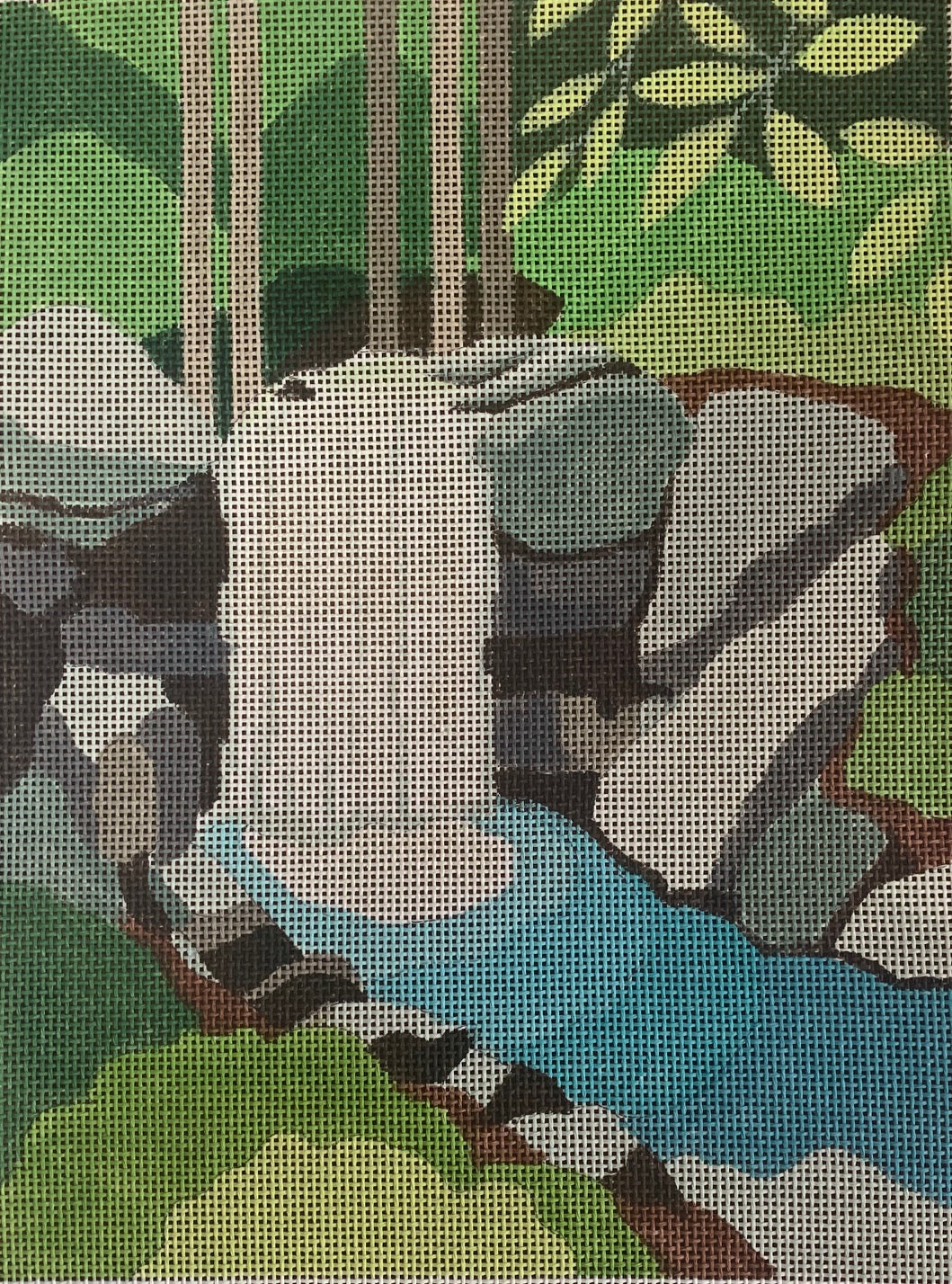 Waterfall Graphic Landscape 13ct
