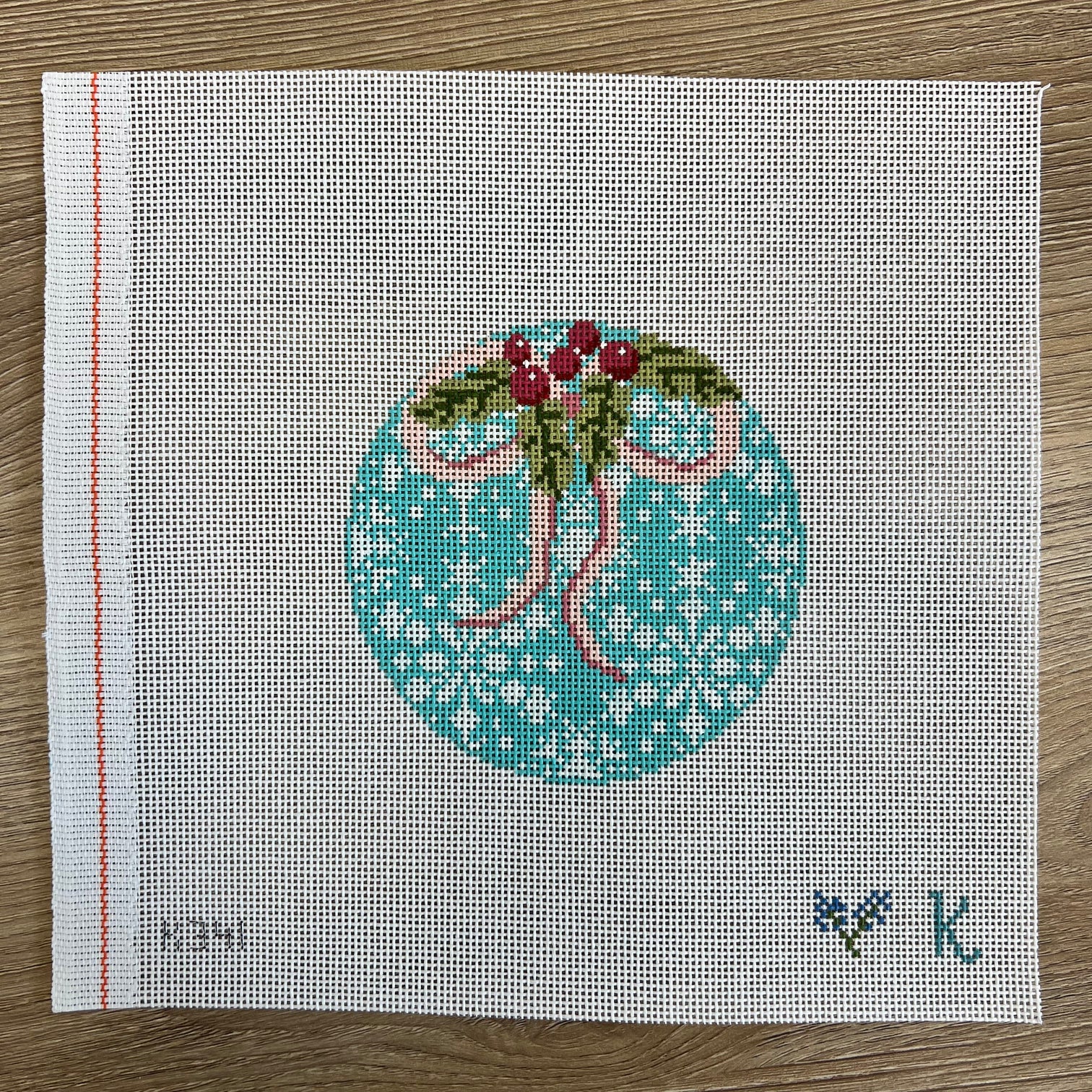 Snowflake Ornament - Pink Bow