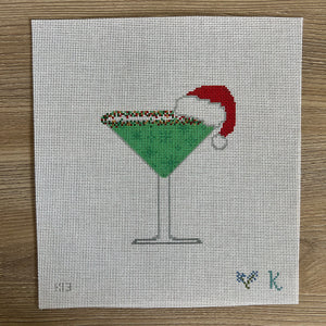 Martini - Grasshopper with Santa Hat