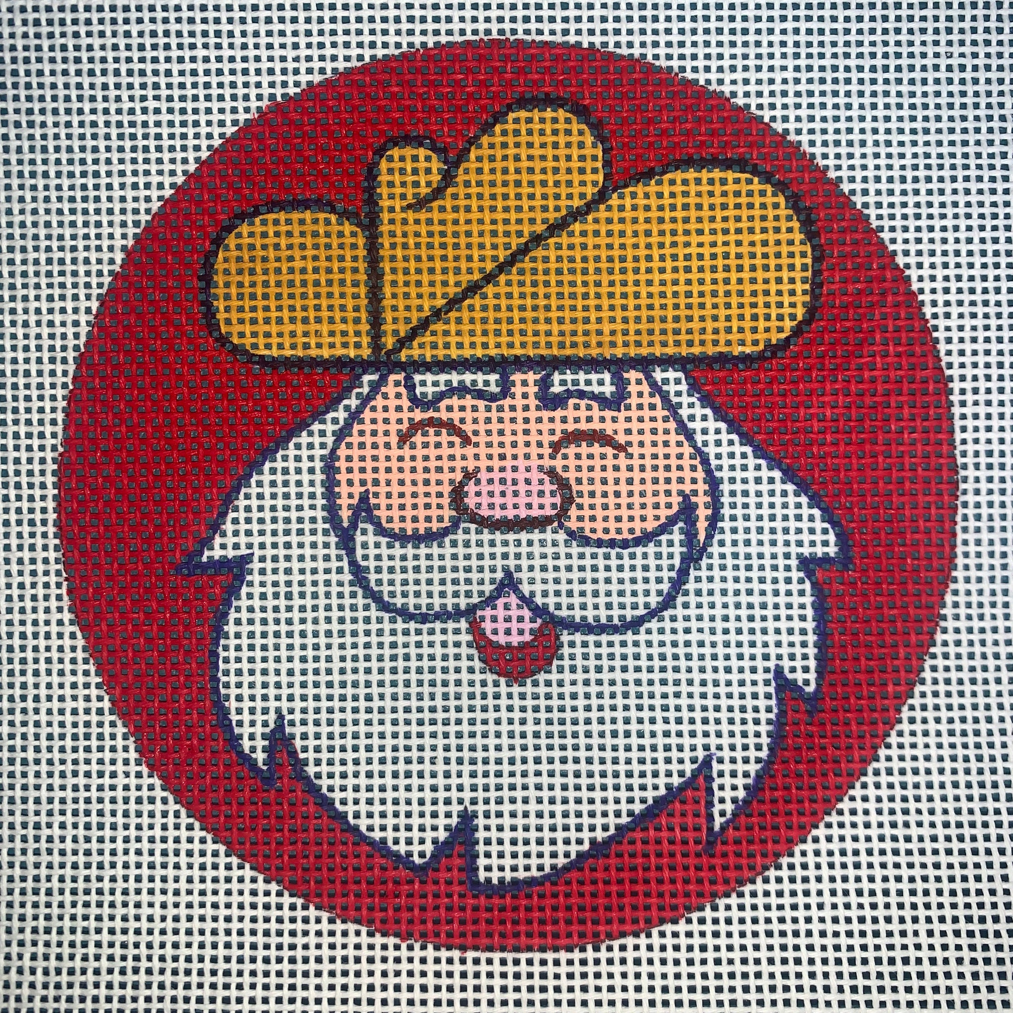 Round - Cowboy Santa