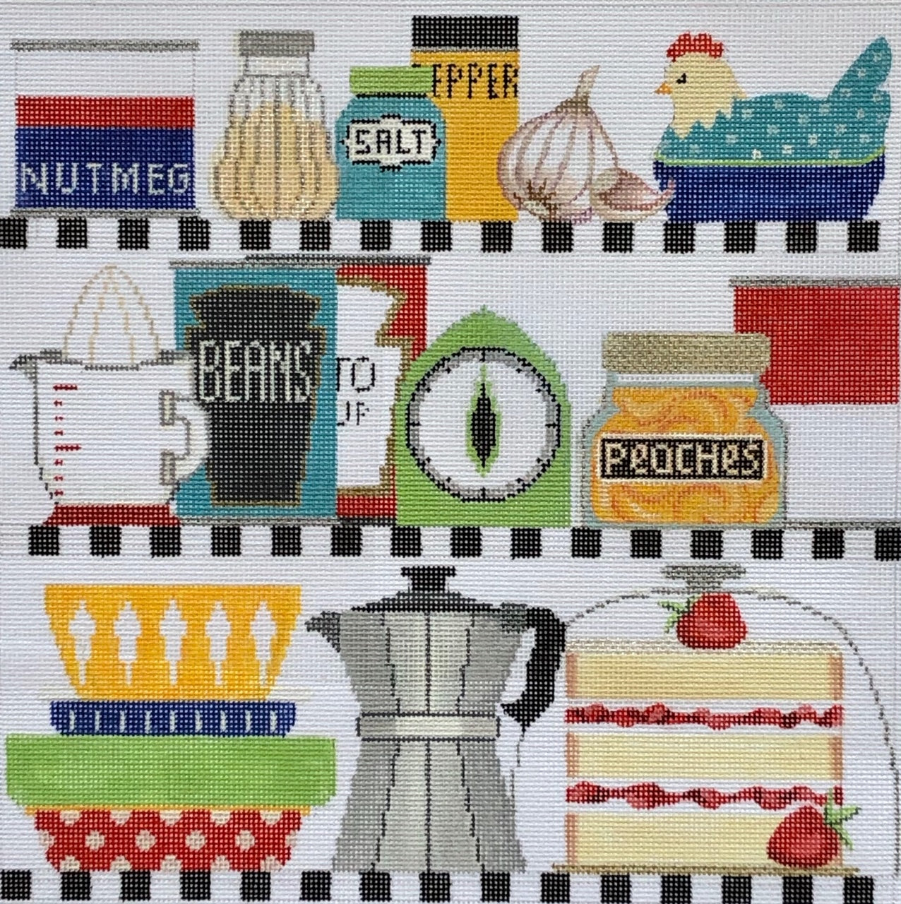 Retro Kitchen Shelves