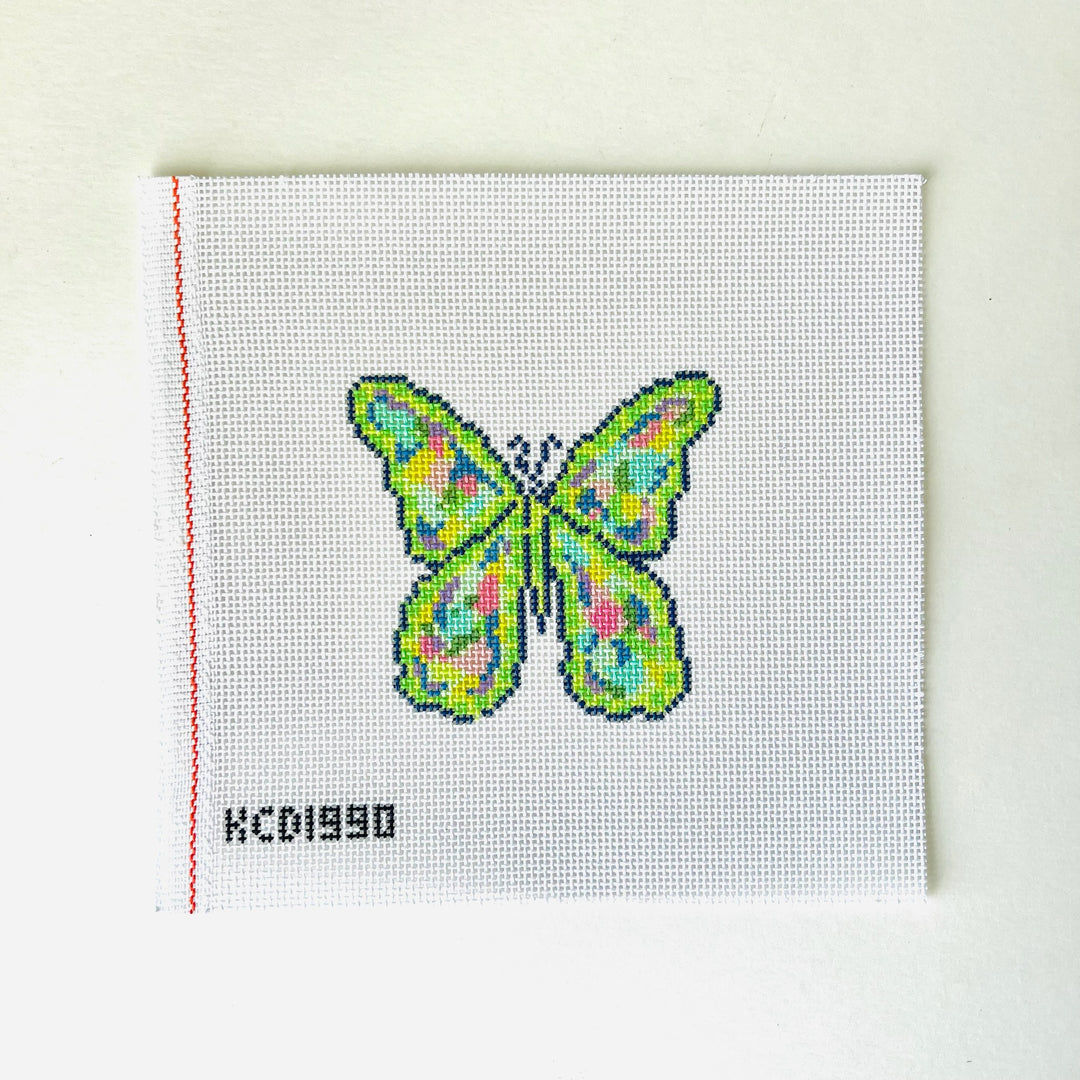 Round - Green Butterfly