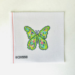 Round - Green Butterfly