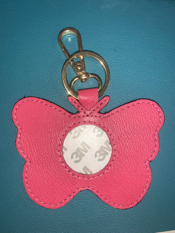 Self-Finishing Butterfly key chain - hot pink