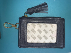 Self-Finishing zipper pouch - navy