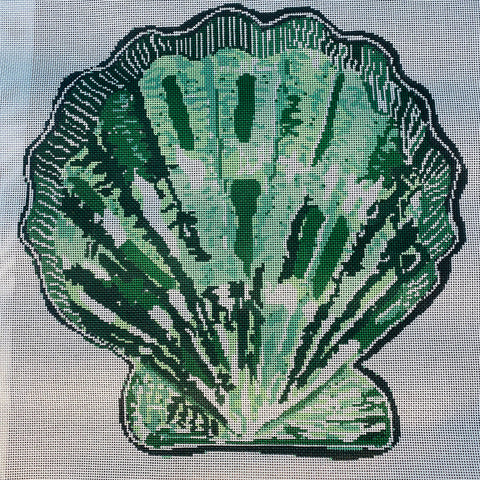Scallop Canvas Green