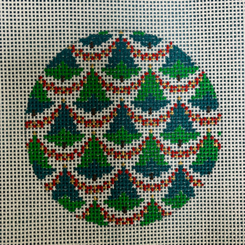 Round - Bargello Christmas Tree