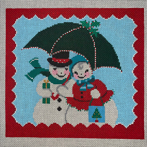 Christmas Designs - Snow Couple Holiday Shopping