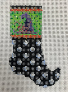 Mini Stocking with Witches Hat
