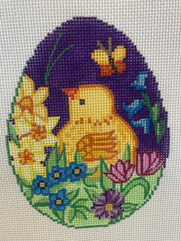 Egg:  Chick in Flowers