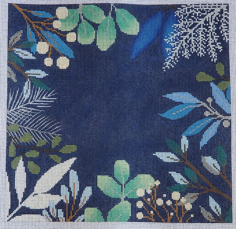 Botanical Pillow Blue Winter
