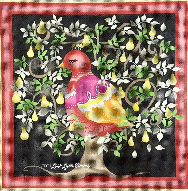Pillow: Partridge in a Pear Tree