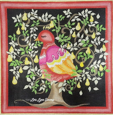 Pillow: Partridge in a Pear Tree