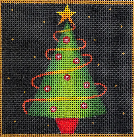 Tree with Gold Garland