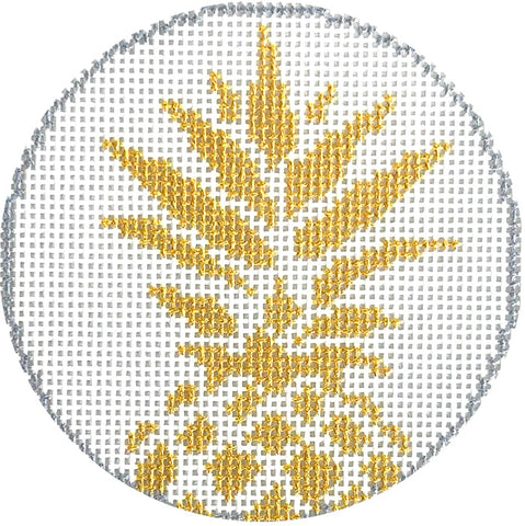 Round - Pineapple on White