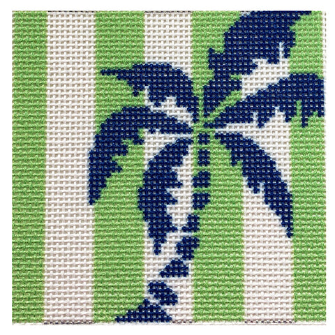 Insert - Palm Tree Stencil on Lime