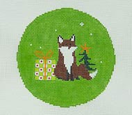 NEW! Christmas Rounds: Fox with Check Package