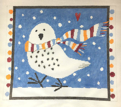 Animals: Snowy Owl with Scarf 13ct