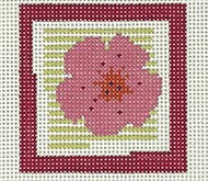 Pink Flowers w/Stripes