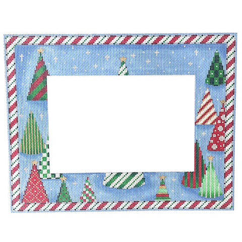 Frame - Trees and Candy Cane Border