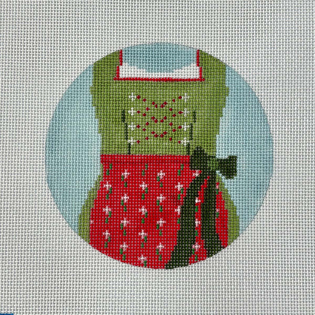 Round -Dirndl (red/green) Kate's Version