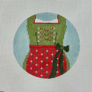 Round -Dirndl (red/green) Kate's Version