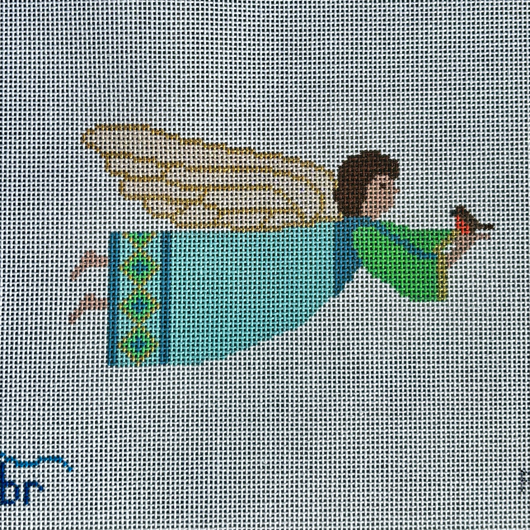 Oval - Angel: Blue Angel with Robin