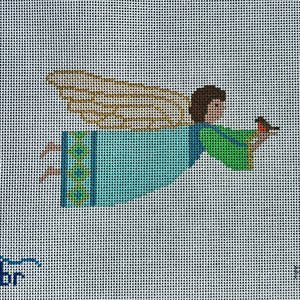 Oval - Angel: Blue Angel with Robin