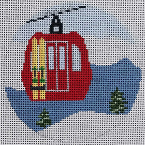 Round - Gondola - with Skis