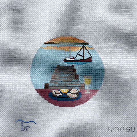 Round - Seasons: Summer - Oysters on the Pier