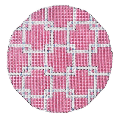 Round - Pink Lattice