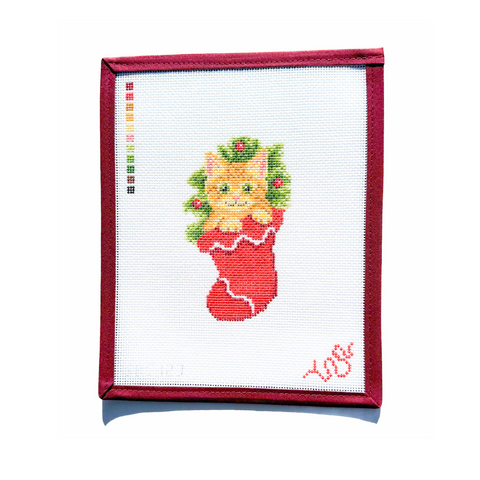 Kitten in a Stocking - Orange Kitten