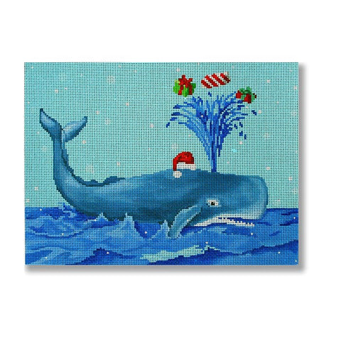 Scott Church Stocking Cuffs - Whale with Presents