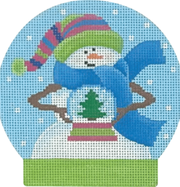 Snow Globe: 	Snowgirl with Tree