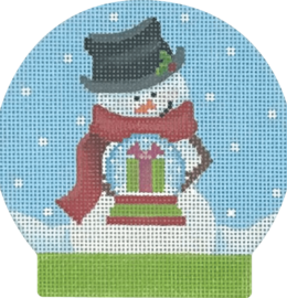 Snow Globe: 	Snowman with Present