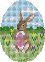 Egg 4" - Sitting Rabbit with Egg