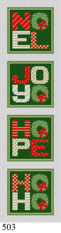 Coaster Set - Noel, Joy, Hope, Ho-Ho