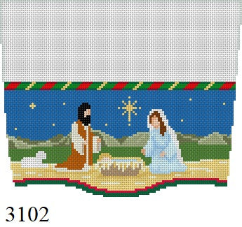 Stocking Cuff - Nativity