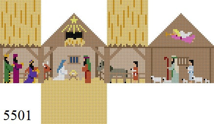 Mini House - Nativity, 18 mesh