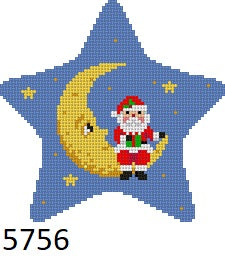 Star - Santa Sitting On Moon